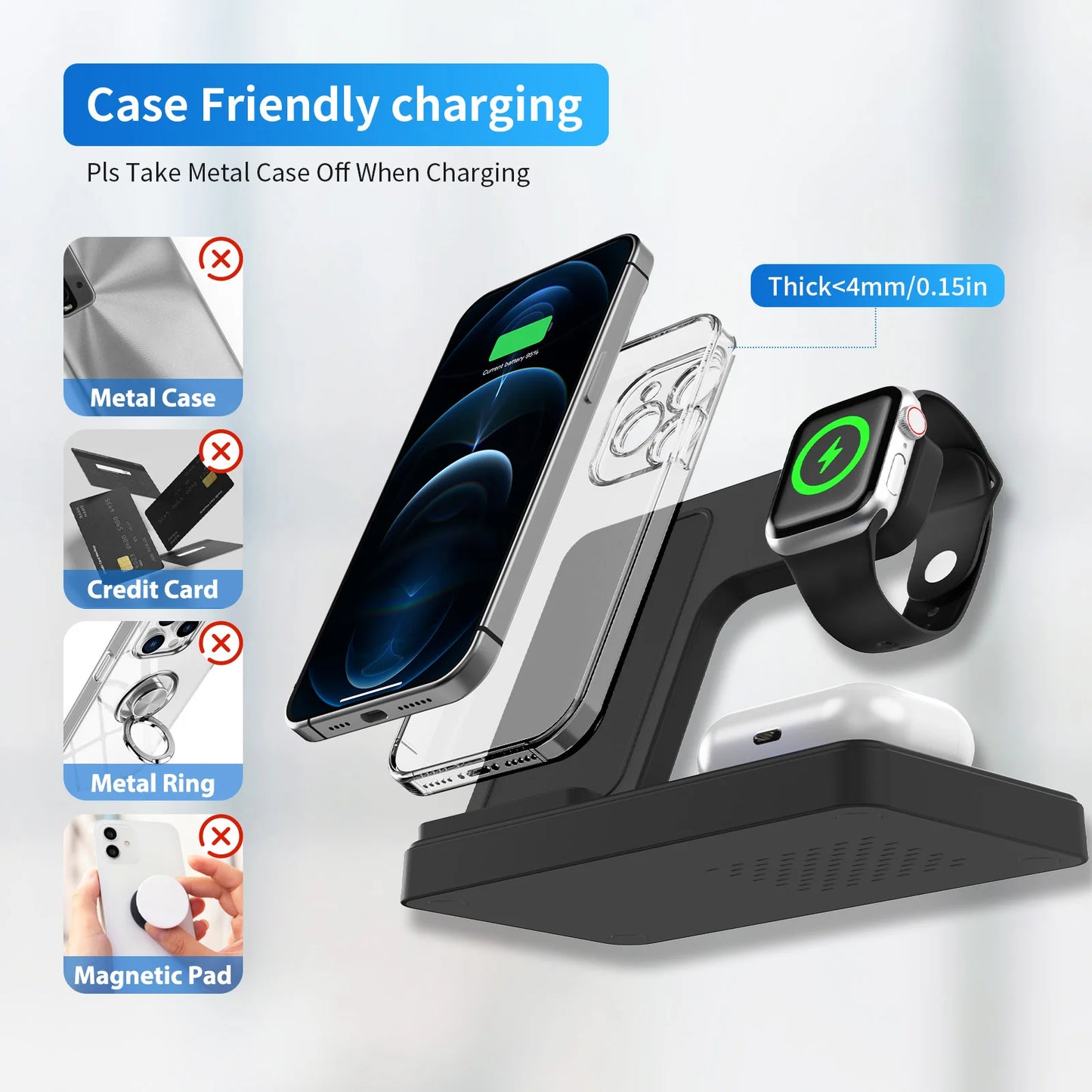 3-in-1 Wireless Charger travel