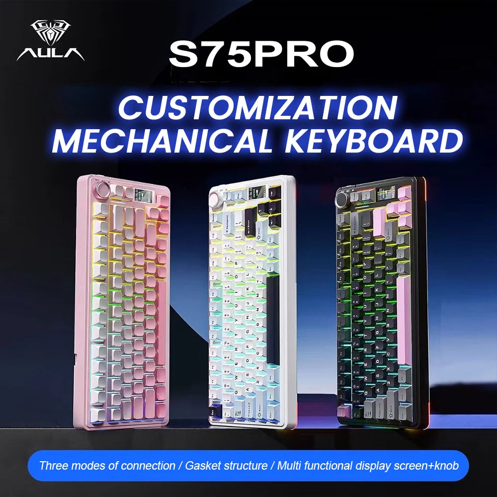 AULA S75 Pro Wireless Mechanical Keyboard RGB